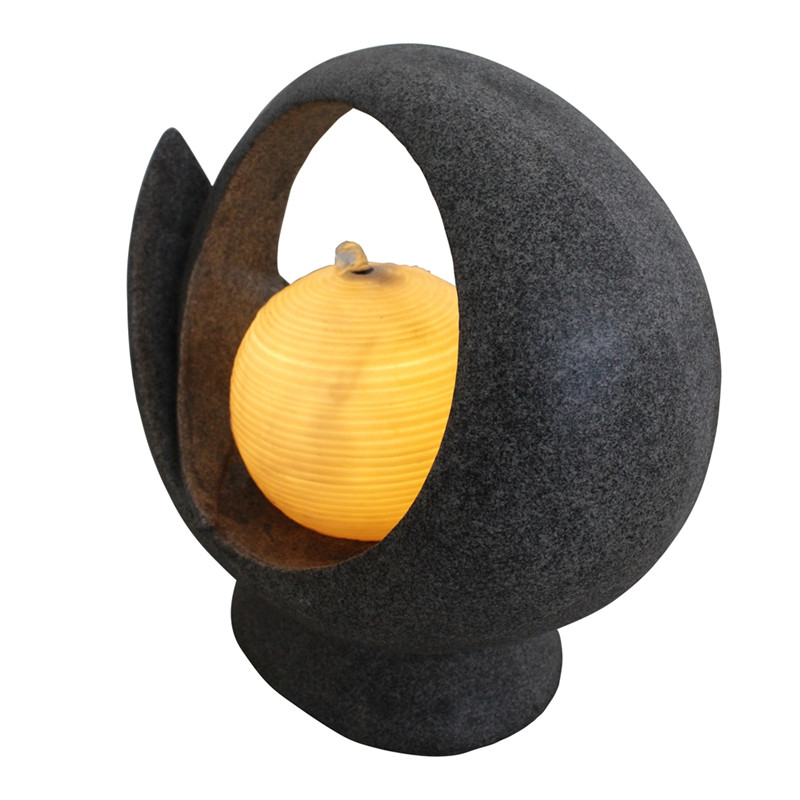 Ball Encased in Wind Eye Water Feature