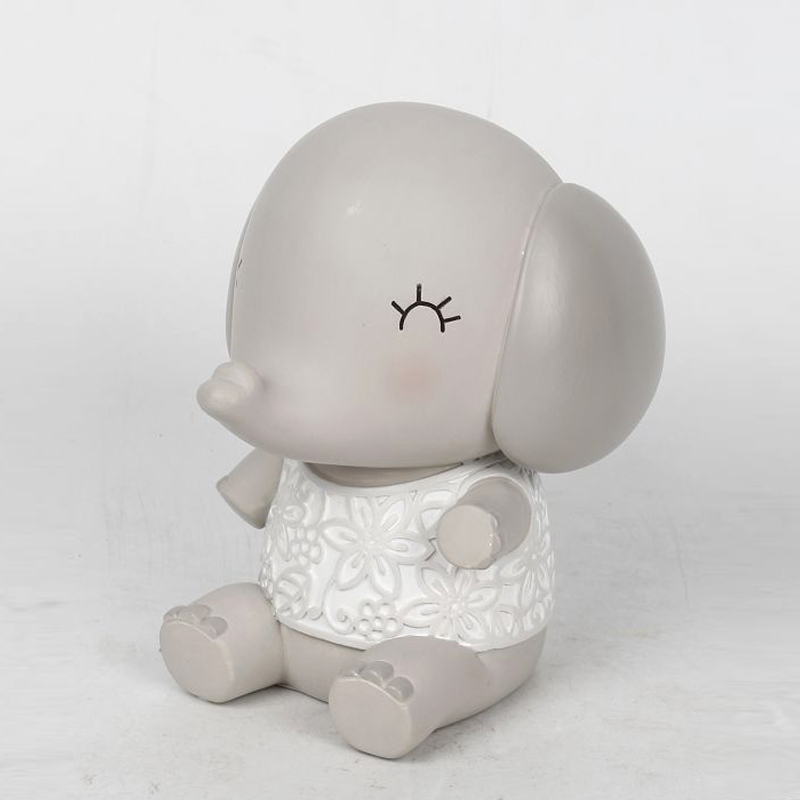 Sitting Calf Elephant Money Box Cartoon