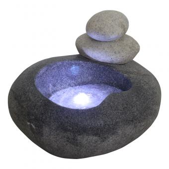  Garden Twin Pebble Stone Water Fountains