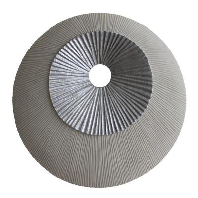 Ribbed Double Round Sandstone Top Hole Wall Décor