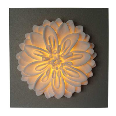 Flower Design in MDF Wall Art Led Lights