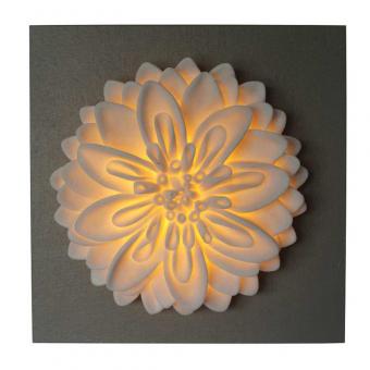 Flower Design in MDF Wall Art Led Lights