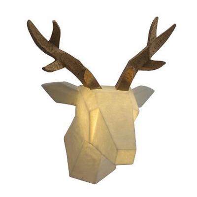 Home Deer Head Sandstone Wall Sculpture