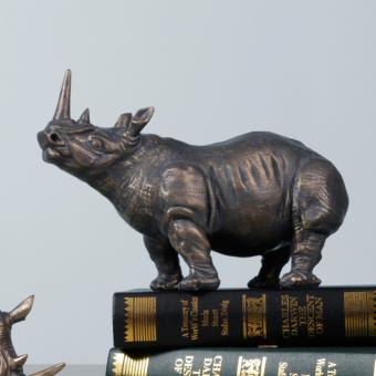 Vicorcraft Handmade Resin Rhinoceros Statue