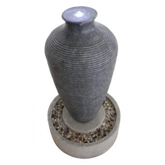 Ribbed Jar with Base Water Fountain
