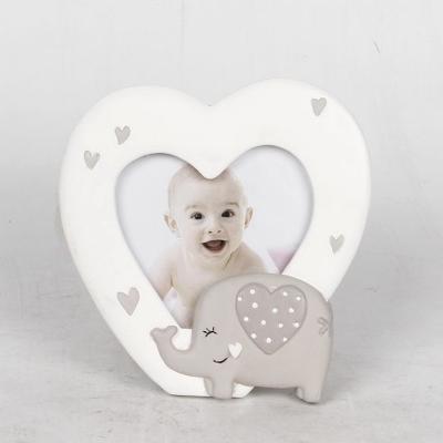 Elephant Picture Frame with Heart Shape