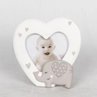 Elephant Picture Frame with Heart Shape