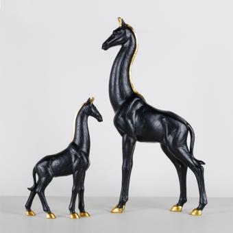 Home Mascot Giraffe Statue Decor